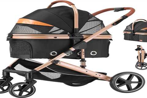 EchoSmile 4 in 1 Pet Stroller - Lightweight & Versatile Dog & Cat Carrier